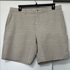 Callaway Tan Flat Front Golf Shorts